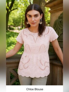 Guadalupe Designs Pink Chloe Blouse size Extra Large
